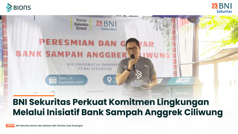 BNI Sekuritas Perkuat Komitmen Lingkungan Melalui Inisiatif Bank Sampah Anggrek Ciliwung